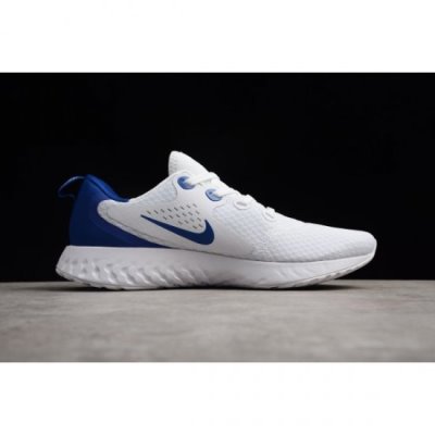 Nike Epic React Flyknit Beyaz / Mavi Koşu Ayakkabısı Türkiye - 73X5VKU5